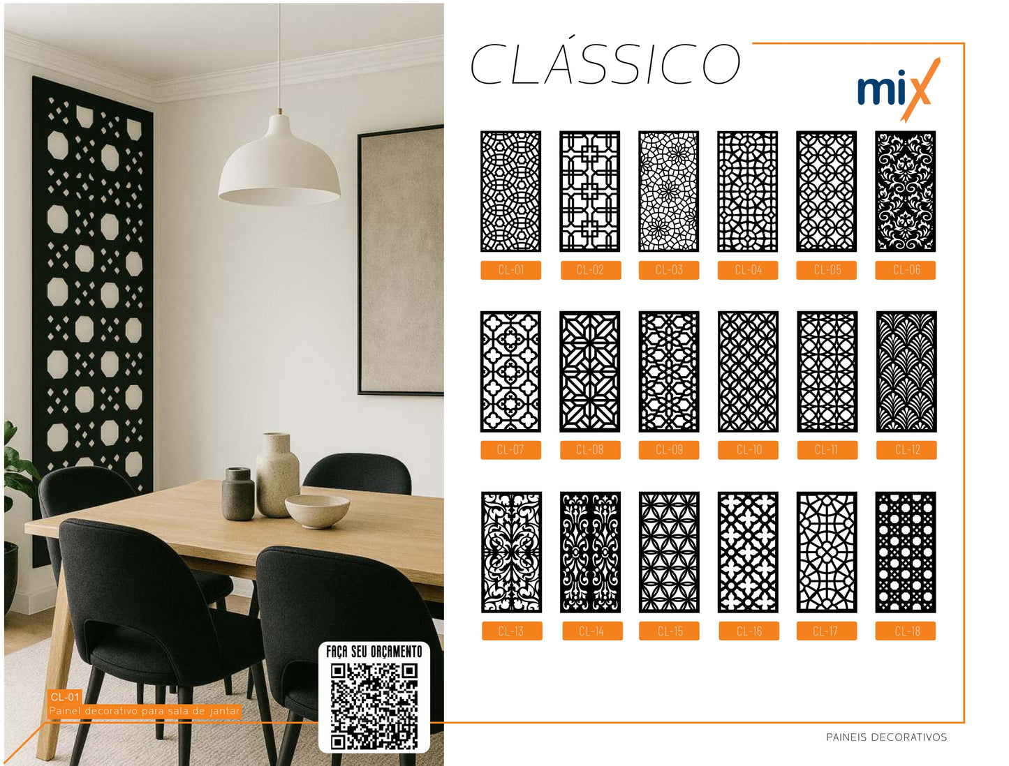 Painel Decorativo em Aço Carbono Sob Medida