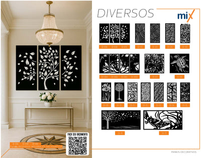 Painel Decorativo em Aço Carbono Sob Medida