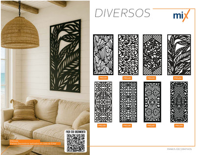 Painel Decorativo em Aço Carbono Sob Medida