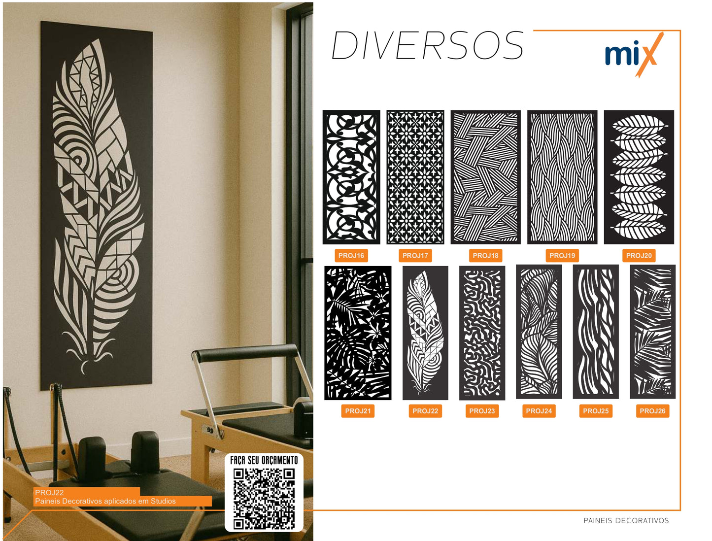 Painel Decorativo em Aço Carbono Sob Medida