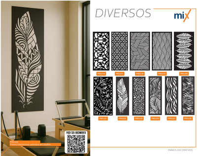 Painel Decorativo em Aço Carbono Sob Medida