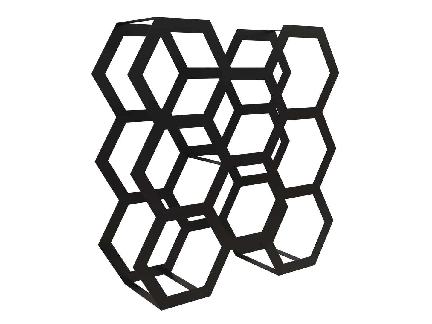 Porta-Garrafas Hexagonal para Vinho