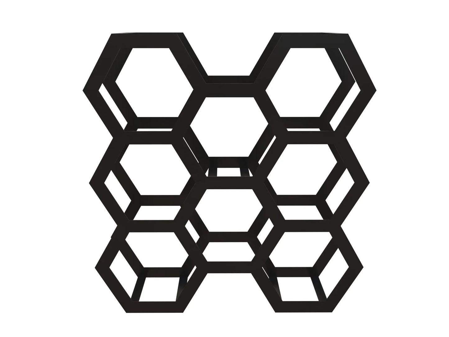 Porta-Garrafas Hexagonal para Vinho