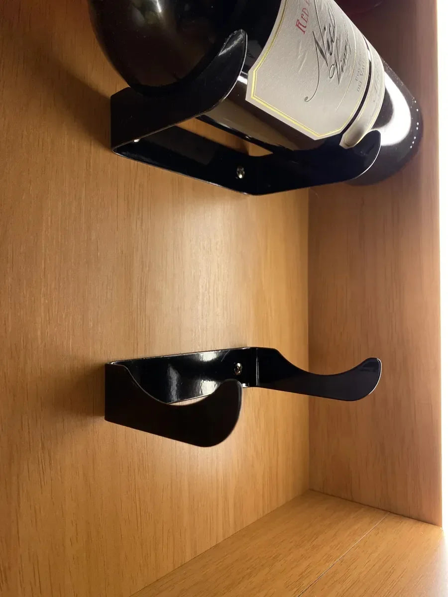 Suporte de Parede para Garrafa de Vinho Individual em Aço
