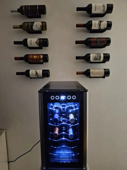 Suporte de Parede para Garrafa de Vinho Individual em Aço