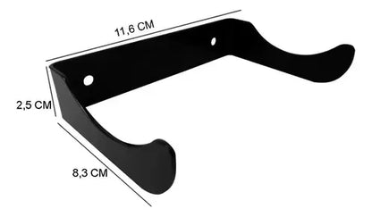 Suporte de Parede para Garrafa de Vinho Individual em Aço