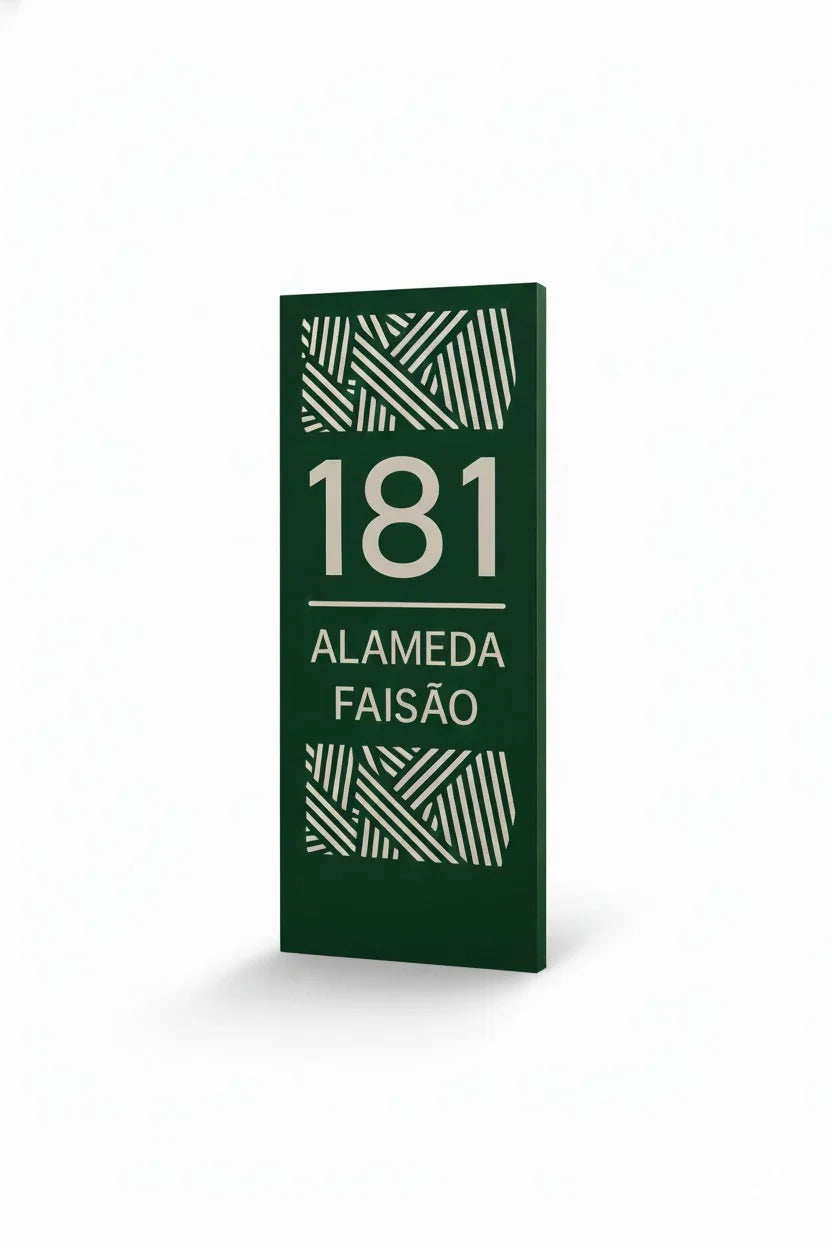 Placa condominio simples