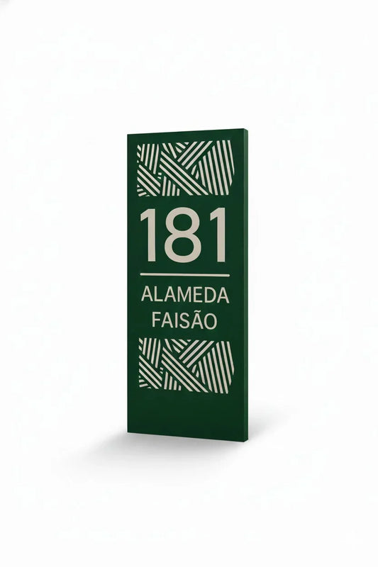 Placa condominio simples